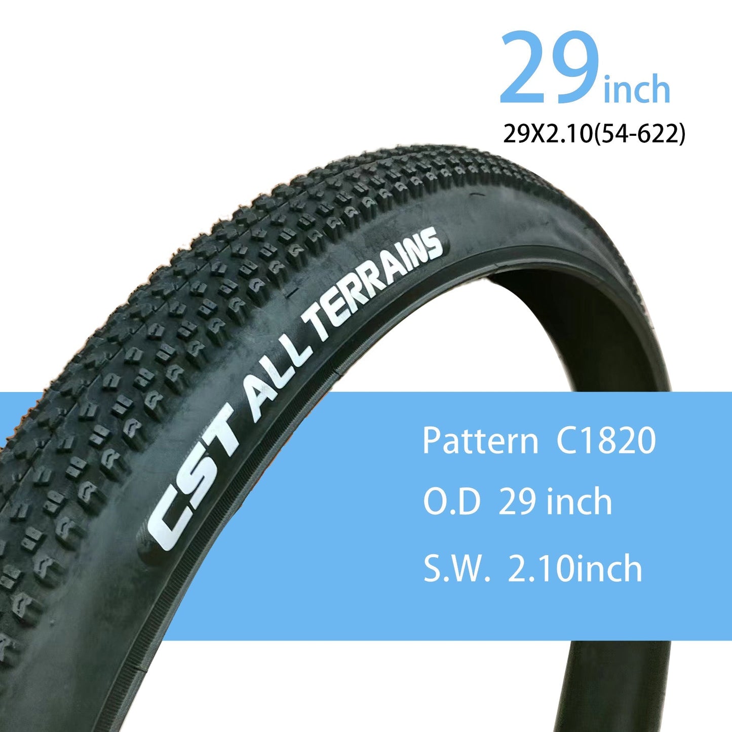 Bike All Terrain Outer Tire 29"×2.1 / 26''×4.0