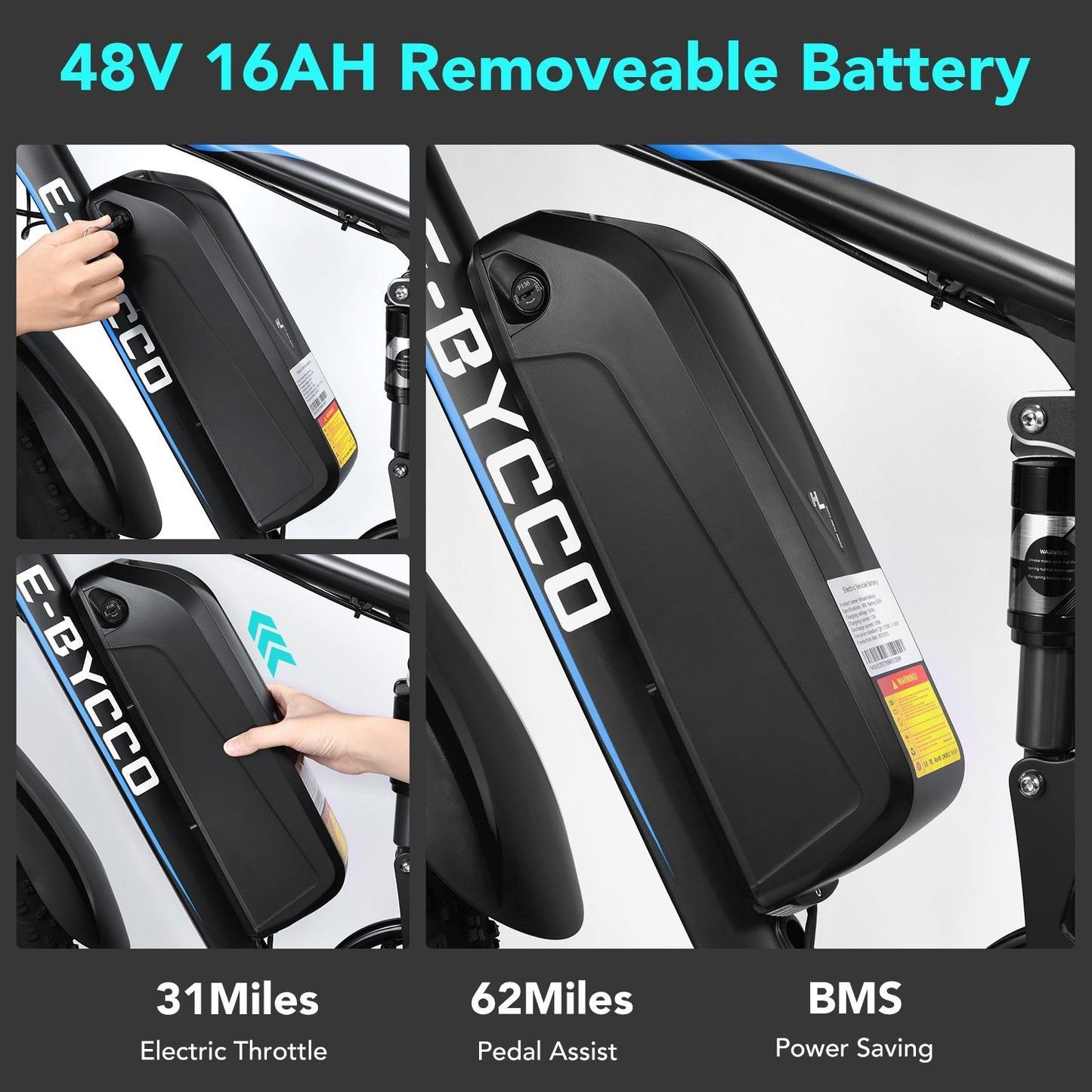 48V Electric Bike Battery for E8/E9/EB7/EB9