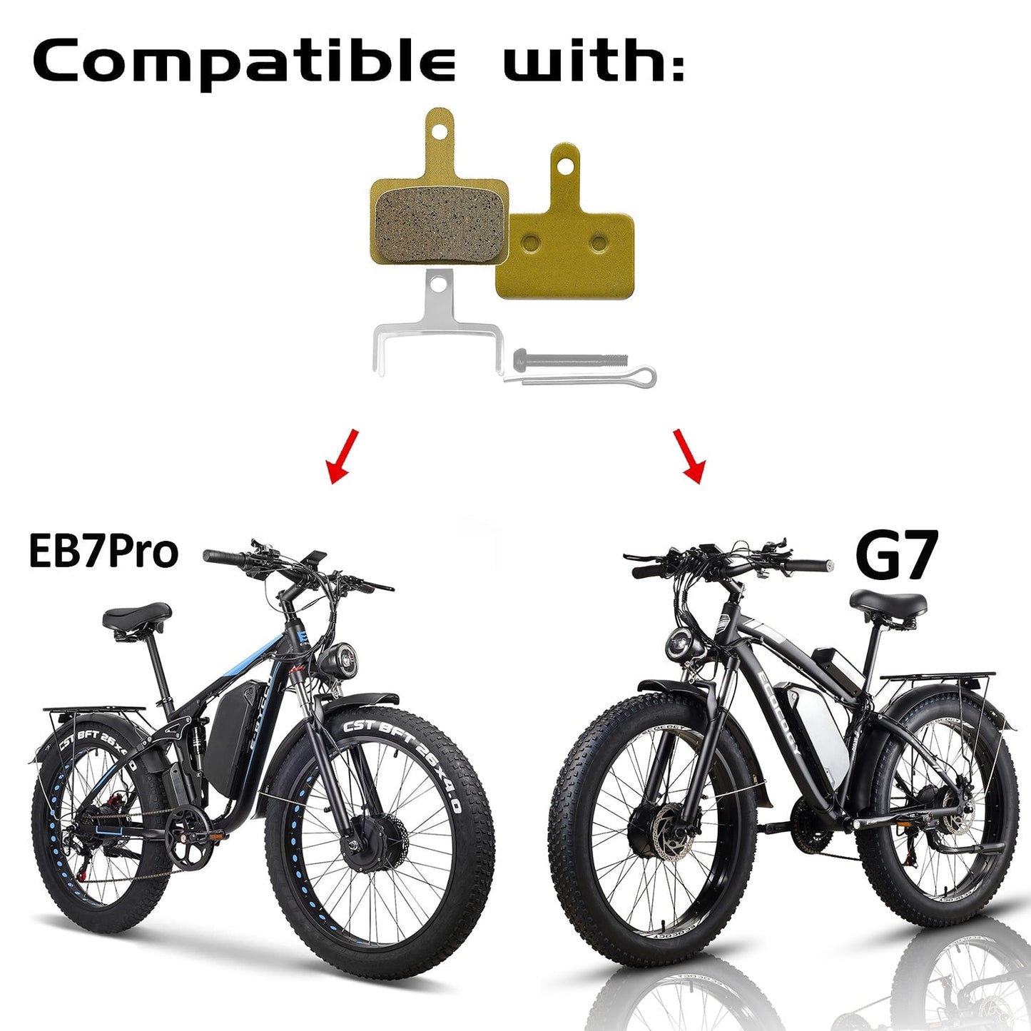 E9/26"EB7Pro/G7/V7 HYDRAULIC DISC BRAKE PADS